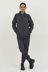 Tomy-Mockneck Warm-UP  Grey Unisex Tracksuit